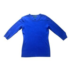 Macy’s Karen Scott Sweater 3/4 sleeves size small‎
